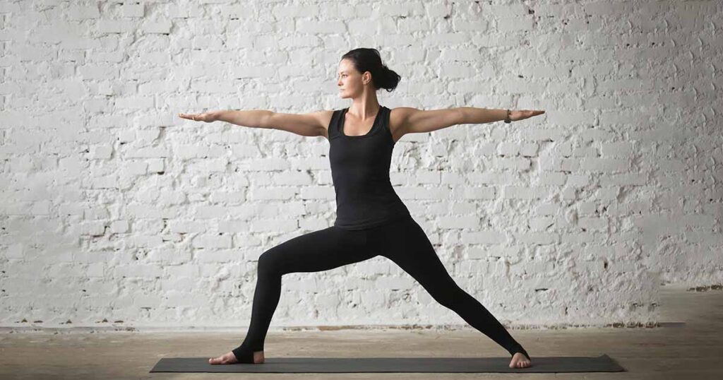 Virbhadrasana or Warrior II Pose